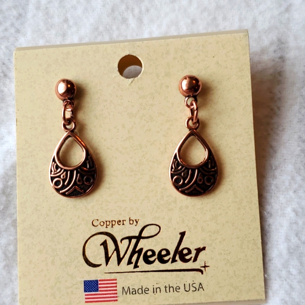 Copper Dangle Earrings
